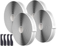 Black Butyl Seal Putty Tape 1 Inch x 30 Feet(4 Pack),Leak Proof Butal Tape for RV Repair, Window, Boat Sealing, Glass and EDPM Rubber Roof Patching