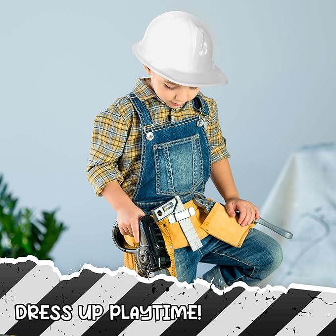 Windy City Novelties 12-Pack Construction Hats - Versatile Party Favors & Costume Accessories Kids Parties & Costume Props