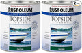 Rust-Oleum, Deep Green 207007 Marine Coatings Topside Paint, Quart, 32 Fl Oz (Pack of 2), 11