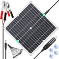 KEPEAK 40W Solar Panel Kit 12V, Solar Battery Trickle Charger & Maintainer with Smart Controller, Waterproof Solar Charger for Car Boat RV Motorcycle Marine