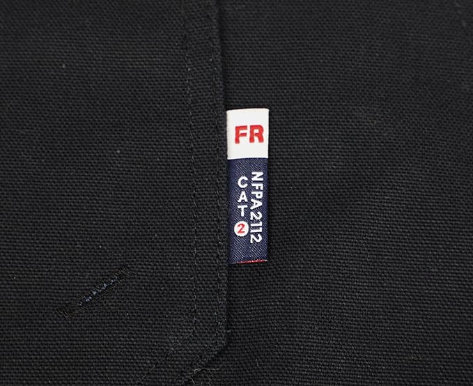 BOCOMAL Men's FR Bib Overalls Duck Canvas Leg Zipper Fire Resistant/Flame Resistant Workwear Relaxed Fit Unlined