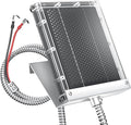 POWOXI 12V Solar Panel for Deer Feeder: 1.7W Waterproof Solar Battery Charger with Mounting Bracket Alligator Clip Feeder 12 Volt Solar Panel