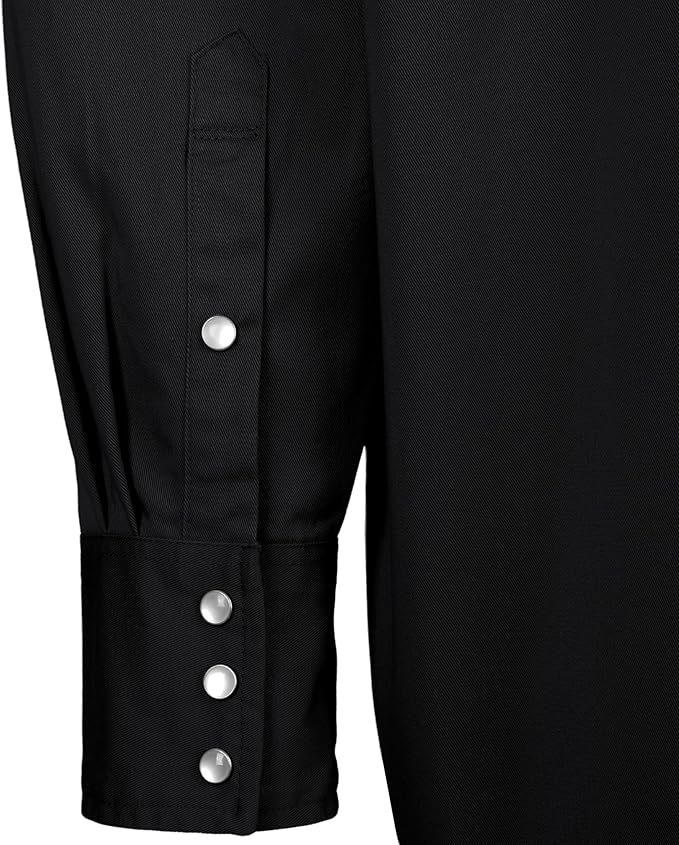VATRENUS FR Shirts for Men 6.5oz Button Down Flame Resistant 100% Cotton Men's Pre-Washed Fire Retardant Work Shirt