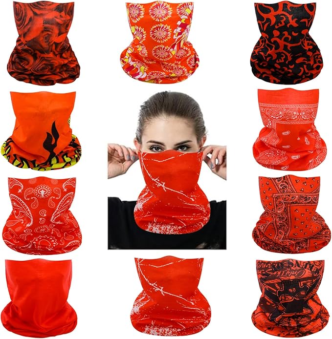 Neck Gaiter Masks Tube Scarf,Seamless Bandanas Buffs Gators,Ourdoor Face Mask Face Covering Multi Headwear