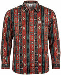 WoahBros FR Shirts for Men, 8oz Midweight Flame Resistant Welding Shirt, 100% Cotton, Pearl Snap Buttons - CAT2/NFPA2112