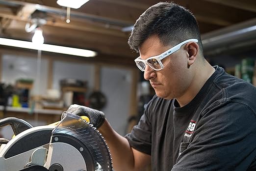 MAGID Y50 Safety Glasses, ANSI Z87.1, Anti-Fog UV Protection, Clear Lens, Side Shields, White Frame, 1 Pair, Y50WHAFC