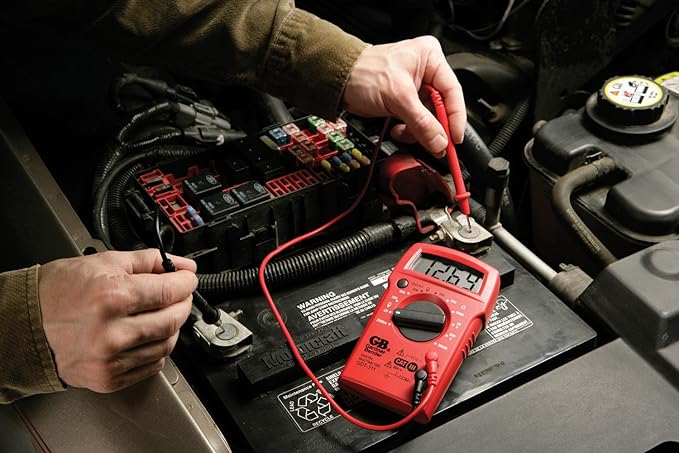 Gardner Bender GDT-311 Digital Multimeter, 3 Function, 11 Range, Tests AC/DC Voltage and Resistance, Manual Ranging, 3.5 inch Display, 1/Each , Red