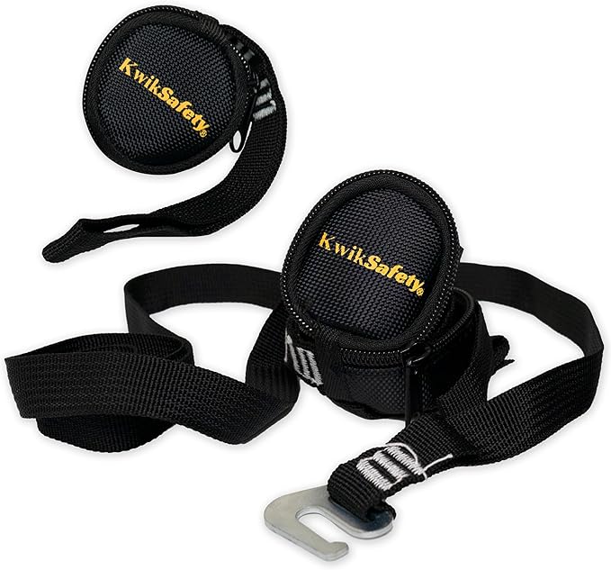 KwikSafety - Charlotte, NC - Marmoset Trauma Straps [1 Pair] Fall Protection OSHA Comfort Suspension Safety Device & Arrest System Attachment for Body/Legs Relief Compact, Lightweight & Quick Connect