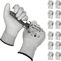 Schwer 180 Pairs Cut Resistant Gloves ANSI A6/A7 (Send Randomly) CR7120 Cut Proof Work Gloves, Touchscreen, for Men and Women Used for Woodworking, Glass Cutting, Construction, Cargo Handling, M