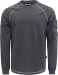 BOCOMAL FR Shirts Heather Series 6oz Flame Resistant T Shirt NFPA2112 CAT2 Fire Retardant Crew Work Shirt