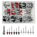 # （160PCS） 3/16" Four-Color Kit Hexagonal Metal Sheet roof Screws with EPDM washers and Hexagonal self Tapping, Used for Metal to Wood and Corrugated Roofs.