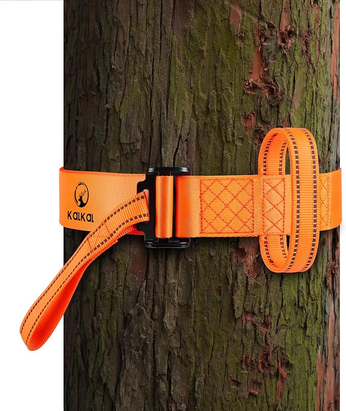 Kalkal 3 Pcs Heavy-Duty Tree Stand Harness Strap, Quick-Connect Treestrap for Tree Stand Harness Comfortable Hunting Gear