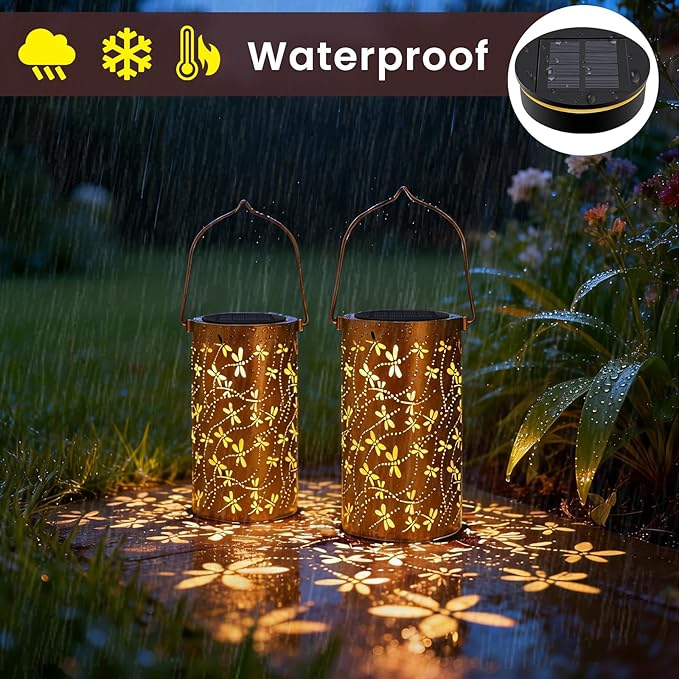 Solar Light Replacement Top 2 Pack, 8 Colors Replacement Solar Light Parts for Lantern(Top Size 3.07 inch, Bottom Size 2.9 inch)