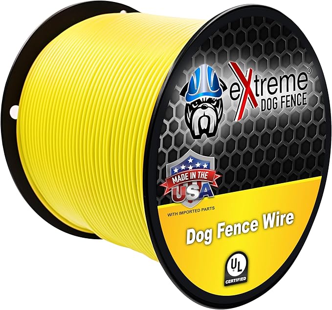 Professional Electric Dog Fence Wire - Heavy Duty Direct Ground Burial Rated Perimeter Wire - Stands Up to The Elements on Any Wired Underground Dog Fence - 1500 Feet