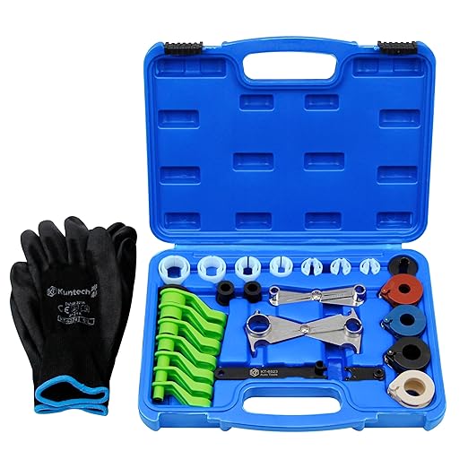 25pcs Master Quick Disconnect Tool Set, Fuel Line Disconnect Tool Kit for Automotive A/C Fuel & Transmission Systems, Transmission Line Disconnect Tool Compatible with Various Automotives