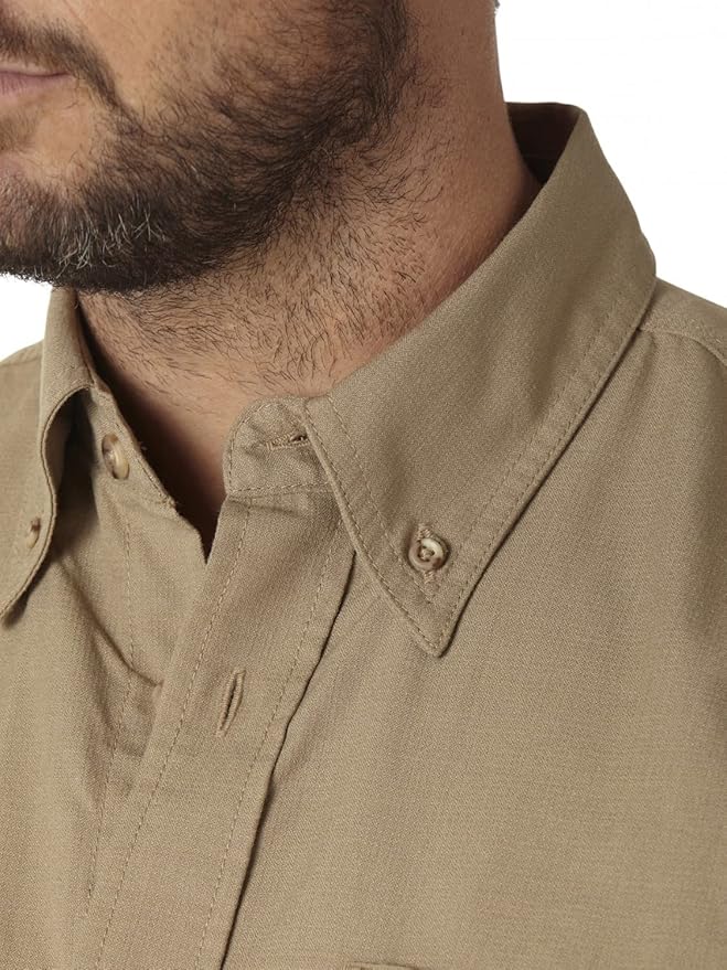 Wrangler Riggs Workwear Men's FR Flame Resistant Two Pocket Work Shirt