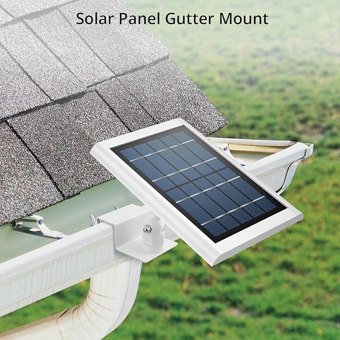Anbte Universal Solar Panel Gutter Mount, Aluminum Gutter Mount for Solar Panel, Cams and More with Standard 1/4"-20 Screws,Outdoor Mounting Accessories, White