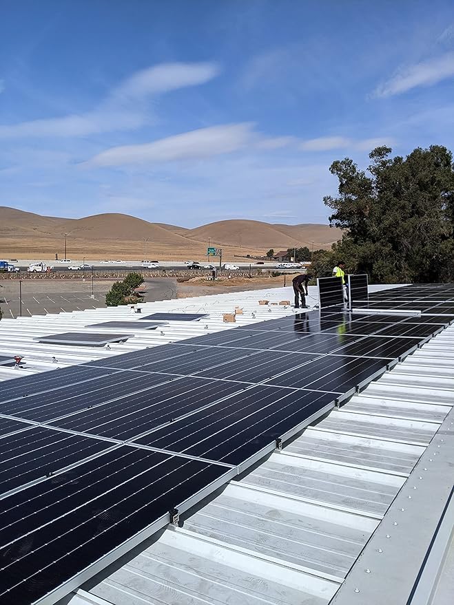 Mid Clamp MageClamp Rail-Less Solar Mounting Kit for Standing Seam Metal Roof Solar Panel Module Racking Installation