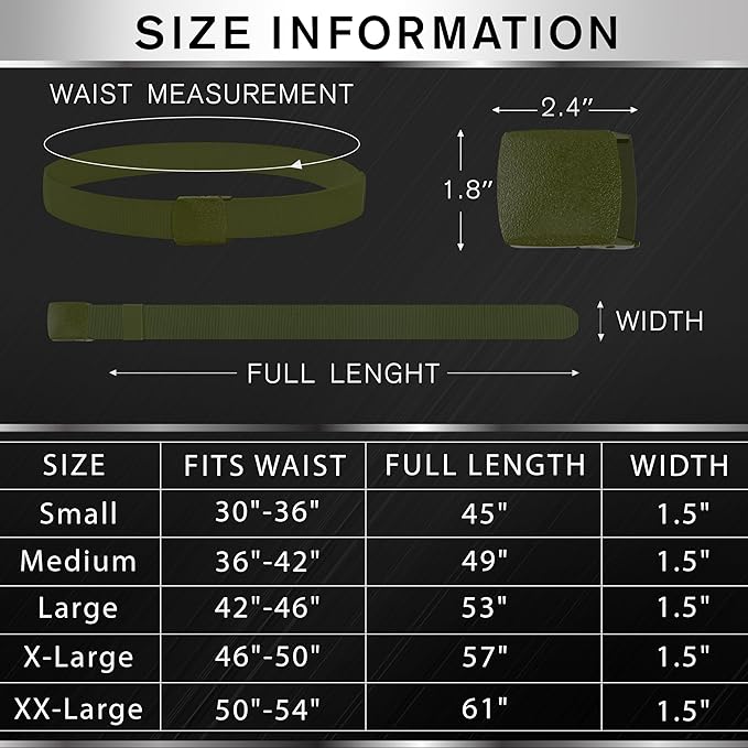TECEUM Tactical Belt – Heavy-Duty & Quick Release – Military, Work, Rigger, Duty & Utility Belt for Men