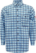 TICOMELA FR Shirt for Men Flame Resistant Shirts 6.5oz Light Weight Plaid Men's Fire Retardant Shirts