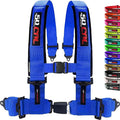 1pc Blue 4 Point Harness for Bucket Seat, 2" Belts, Push Button Release, Racing Harness, Race Car, Off Road Vehicle, UTV, RZR, 10 Color Options [6032]