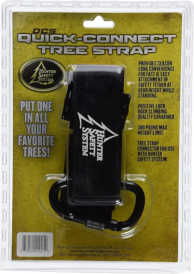 Hunter Safety System Quick-Connect Treestrap - Comfortable Tree Climbing and Hunting Gear and Durable Hunting Equipment