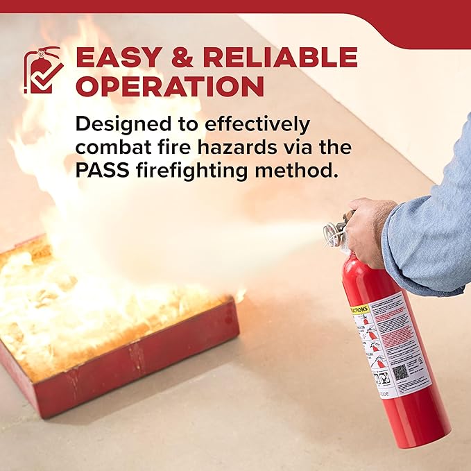 Kidde, FA110G, Multi Purpose Fire Extinguisher for Home, Office, Dorm, Residential, 1A10BC