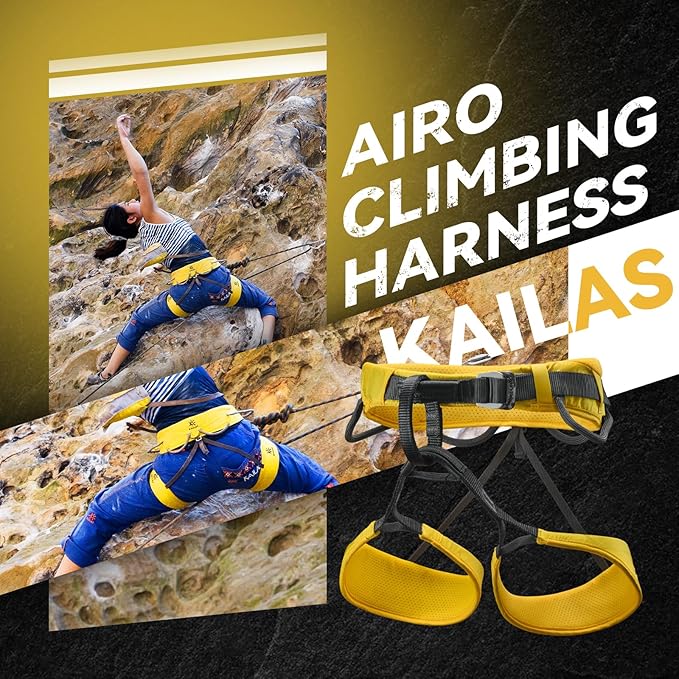 KAILAS Airo Rock Climbing Harness Men Roofing Harnesses Rescue Mountaineering Safety Belt Women Comfortable Lightweight