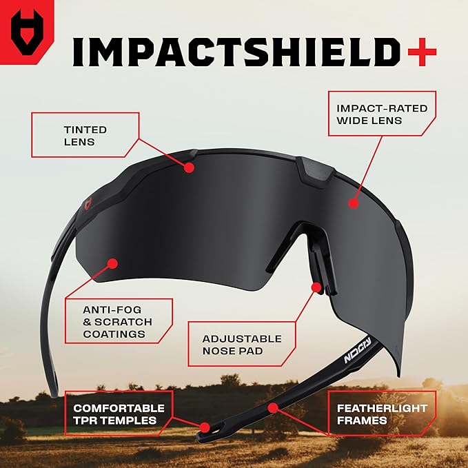 NoCry Tinted Safety Glasses For Men and Women with Premium Anti-Fog & Anti-Scratch — 100% UV Protection — Safety Sunglasses for Men or Z87 Sunglasses for Women — Perfect ANSI Z87 Safety Glasses Tinted