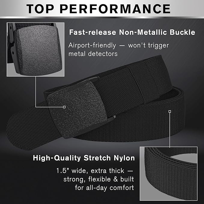 TECEUM Tactical Belt – Heavy-Duty & Quick Release – Military, Work, Rigger, Duty & Utility Belt for Men