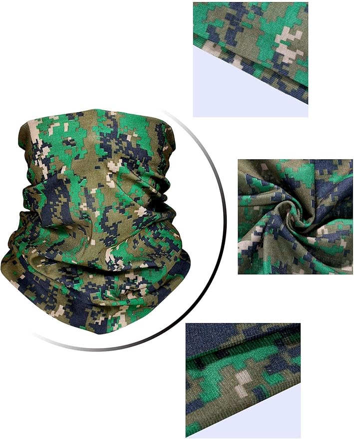 SATINIOR 10 Pcs Cooling Neck Gaiter for Men Women Sunscreen Breathable Bandana Summer UV Protection Face Mask Scarf
