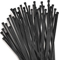 50 Pack 12 inch Black Cable Zip Ties, Nylon Self Locking Plastic Wire Ties, UV-Resistant, Cable Ties with 40 lbs Tensile Strength, High/Low Temperature-Ideal for home, fence...
