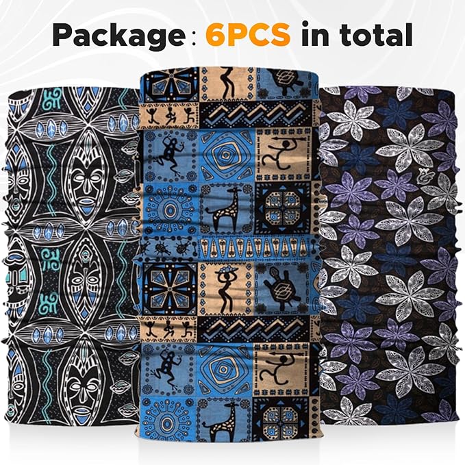 JOEYOUNG Headwear, Bandana, Neck Gaiter Head Wrap Headband Balaclava Magic Scarf