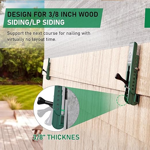 Siding Installation Kit, Adjustable Gauges for 3/8" Wood & LP Siding, Durable Polycarbonate, 2-Pack