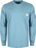 BOCOMAL FR Shirts Lightweight Classic Crew Long Sleeve Fire Resistant Shirt CAT2