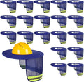 Jspupifip 20 Pack Hard Hat Sun Shade Full Brim Sun Shield High Visibility Visor with Reflective Strip for Hard Hat Accessories Construction Sites