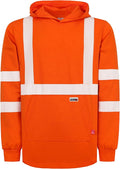 TICOMELA FR Shirts Pullover High Visibility 6oz Lightweight Hi vis Flame Resistant Reflective Hooded Work Shirt