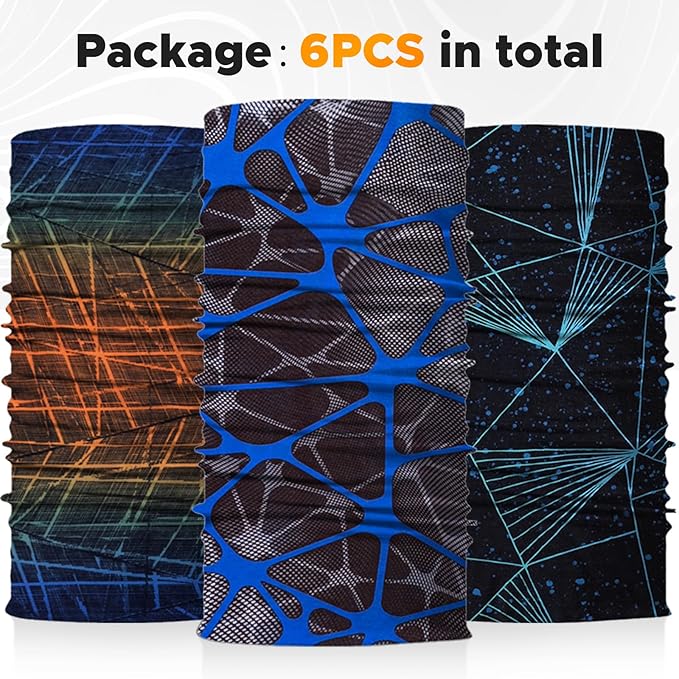 JOEYOUNG Headwear, Bandana, Neck Gaiter Head Wrap Headband Balaclava Magic Scarf