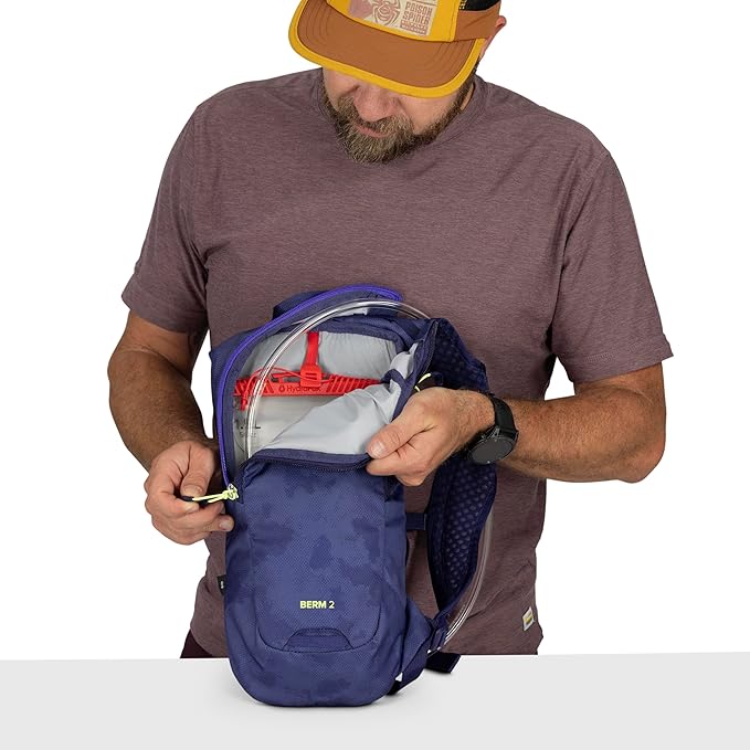 Osprey Berm Biking Backpack with Hydraulics Reservoir - Lightweight Hydration Backpack for Men and Women