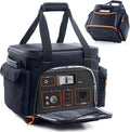 Travel Carrying Case Compatible with Jackery 500, Portable Power Station Storage Case with Water- proof Bottom and Pocket for Jackery Accessories, Storage Bag Only