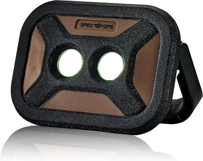 Spec Ops Tools Rechargeable LED Work Light, 800 Lumens, Waterproof, Magnetic Base, 3 Light Modes, 3percent Donated to Veterans, SPEC-FLASHW