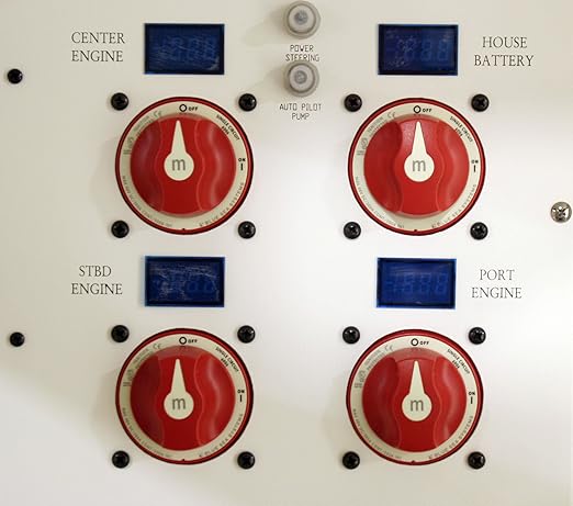 Blue Sea Systems On/Off Battery Isolator Switch With Locking Key, Red, 6006 m‑Series