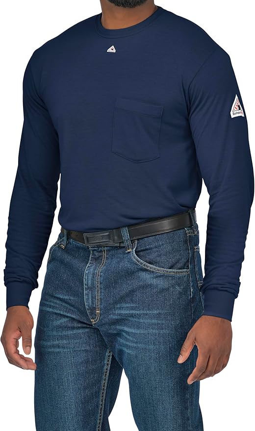 Bulwark FR Men's Fire Resistant Long Sleeve Lightweight T-Shirt