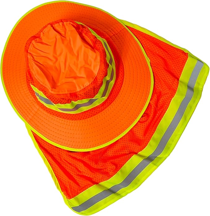Packable and Adjustable Reflective Neon Boonie Sun Hat