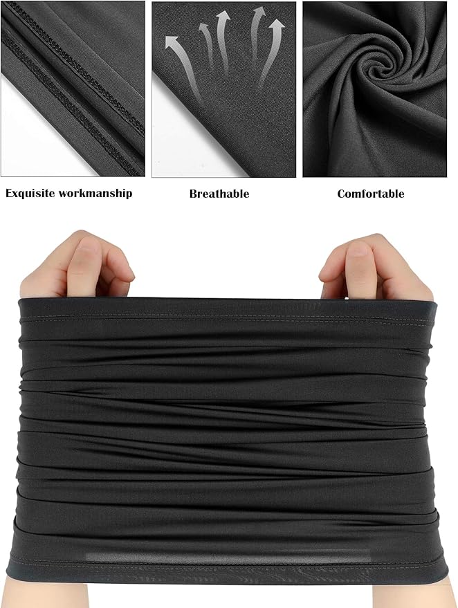 Geyoga Neck Gaiter Bandana Face Mask Summer UV Protection Cooling Breathable Face Mask Neck Scarf Balaclava for Men Women