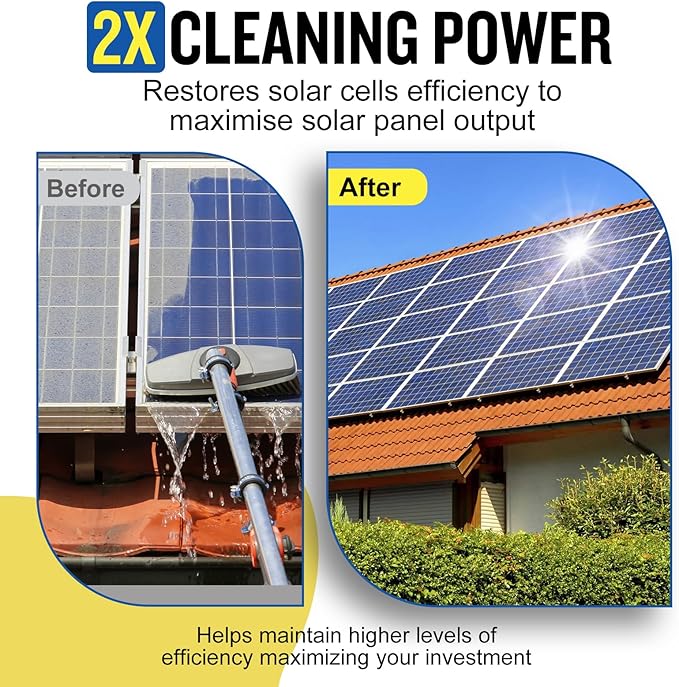 Teexpert Solar Panel Cleaner (1Gallon Makes 600 Gallons), Ultra Concentrated Glass & Solar Panel Cleaning, Pro Quick Dry Streak-Free Remove Dirt, Dust, Droppings, Fingerprints, Oils & Water Spots