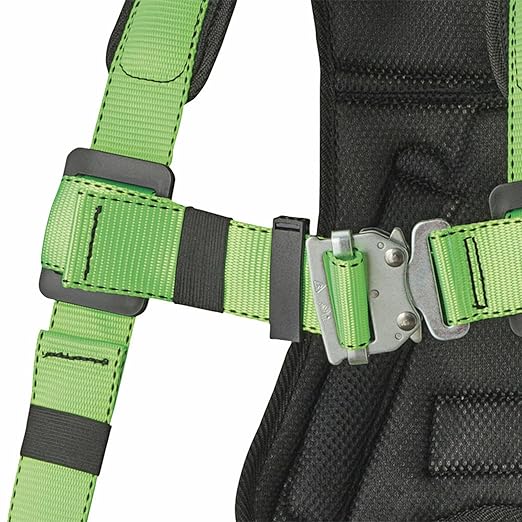PeakWorks PeakPro Series Safety Harness - Full Body Safety Harness - CSA & ANSI Compliant Fall Protection - 310 lbs Capacity - Universal Size (Multiple Classes & Leg Buckle Types)