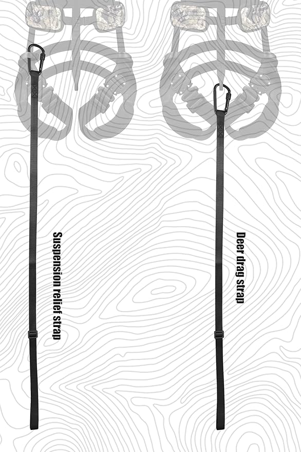 QOGIR Tree Stand Harness, Lightweight Hunter Safety Harness for Tree-Stand Hunting, Adjustable Tree Stand Safety Harness