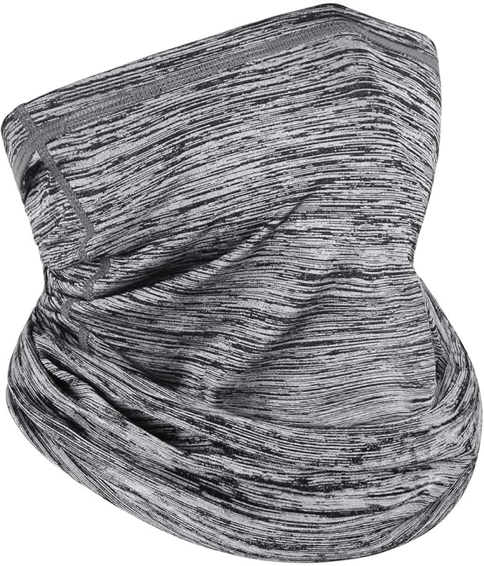 Achiou Neck Gaiter Face Cover Scarf, UV Protection Mask for Men and Women,Soft Windproof, Hiking Cycling Running