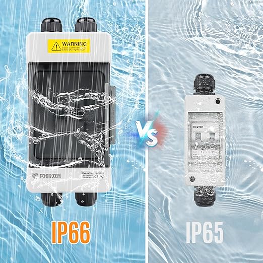 Solar Panels Disconnect Switch 30A 1000VDC PV Shut Off Switch 1 in 1 Out Circuit Breaker Box IP66 Waterproof UV-Proof